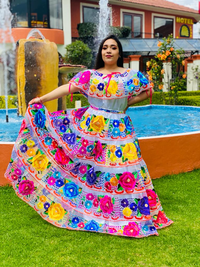 Vestido Chiapaneca Blanco
