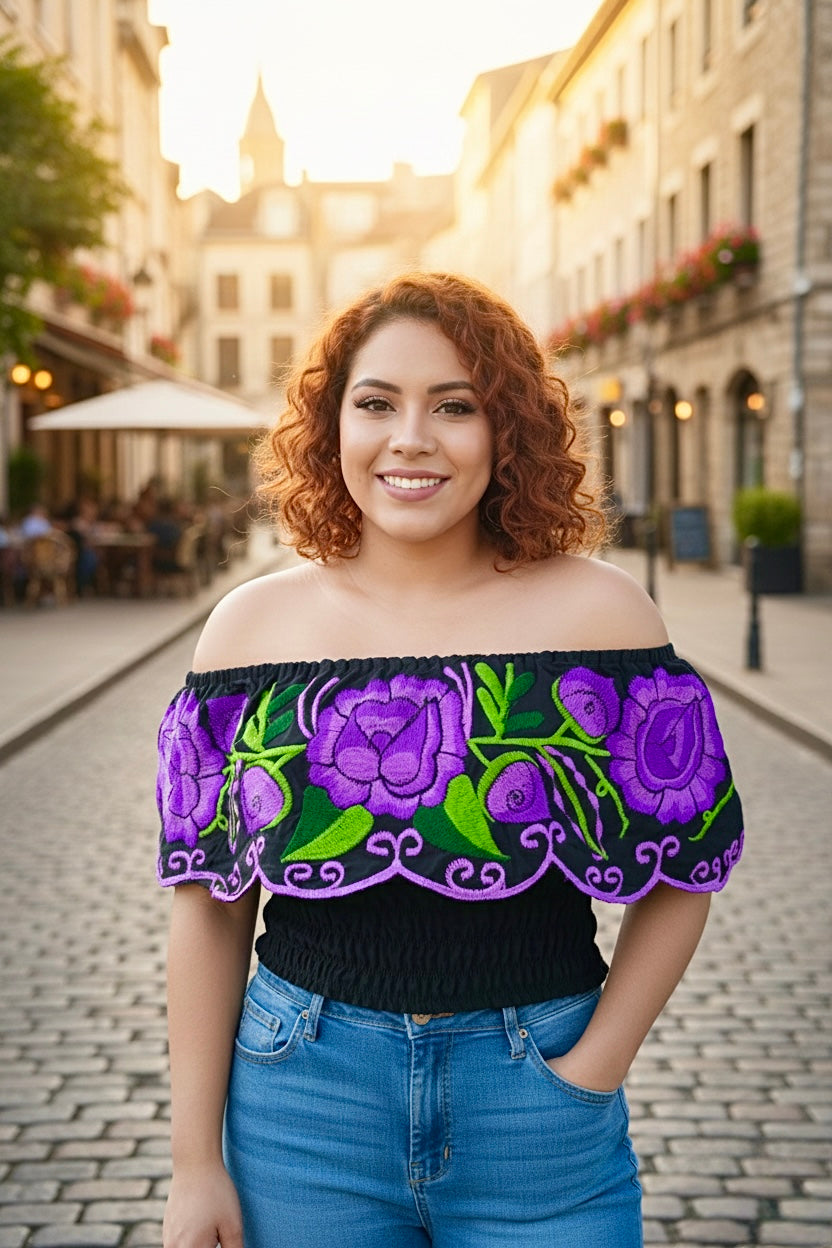 Blusa campesina rosal