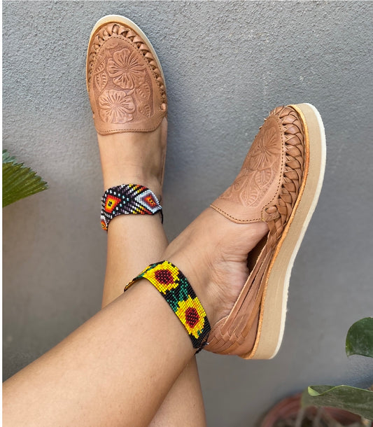 Huaraches clavel tan