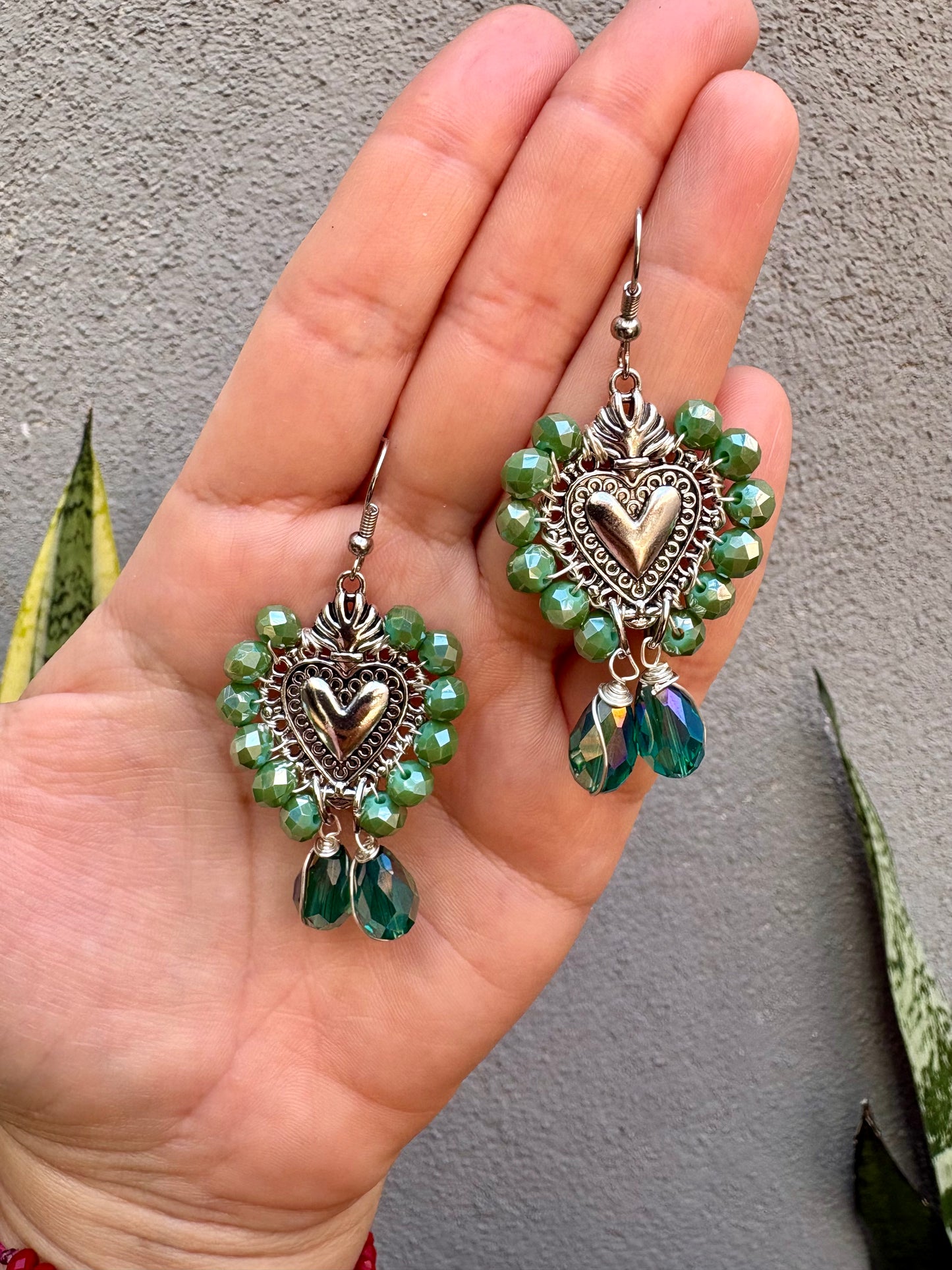 Sagrado corazón verde