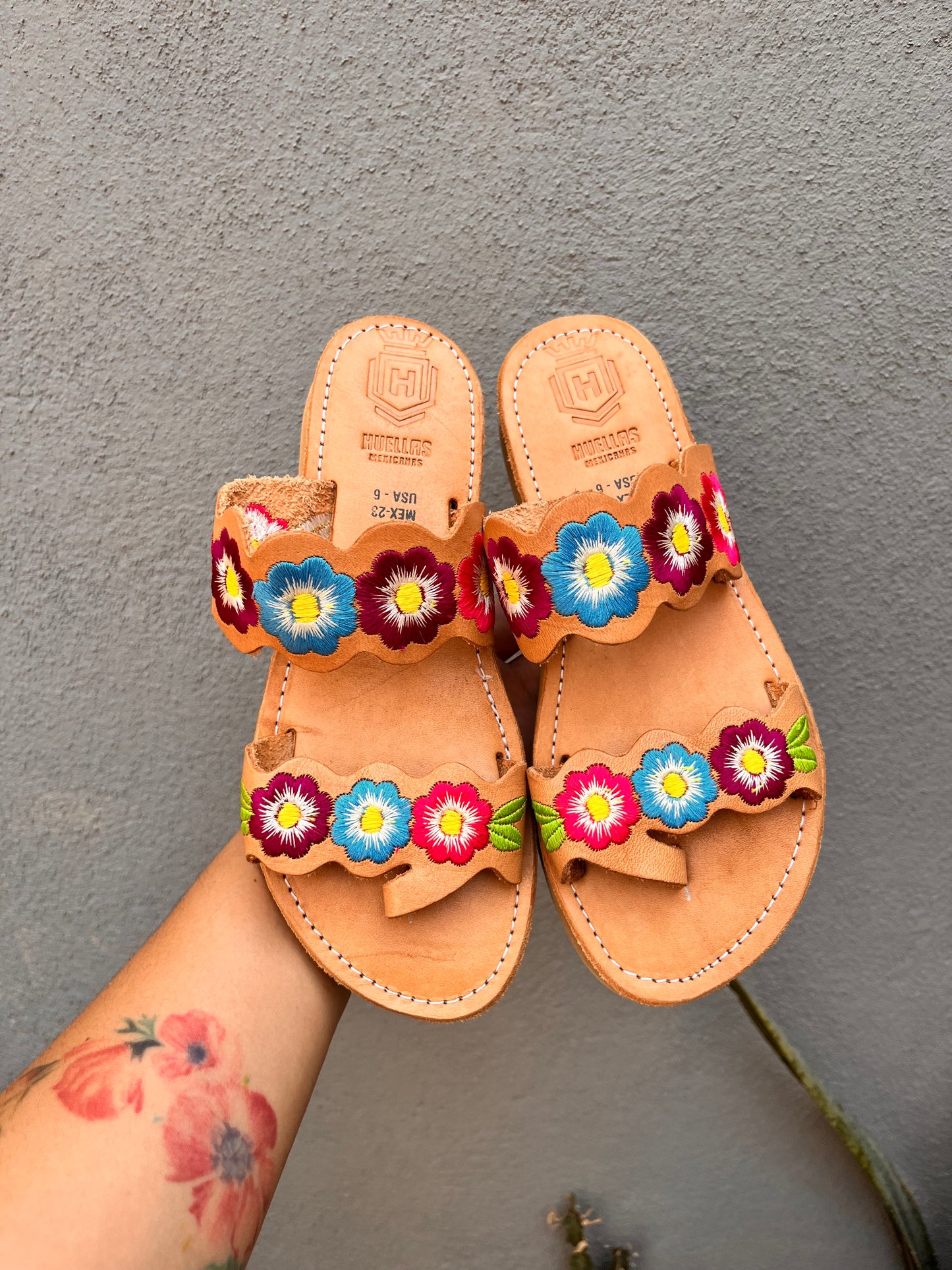 Sandalias Flor multicolor