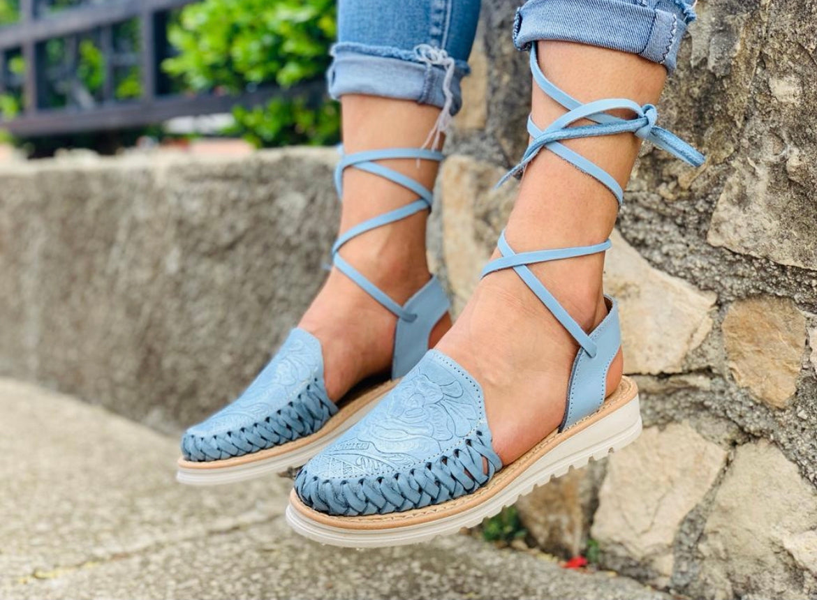 Huaraches México azul