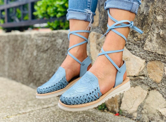 Huaraches México azul